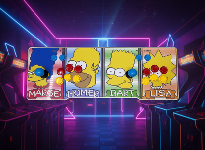 Centered Simpsons Arcade Control Panel